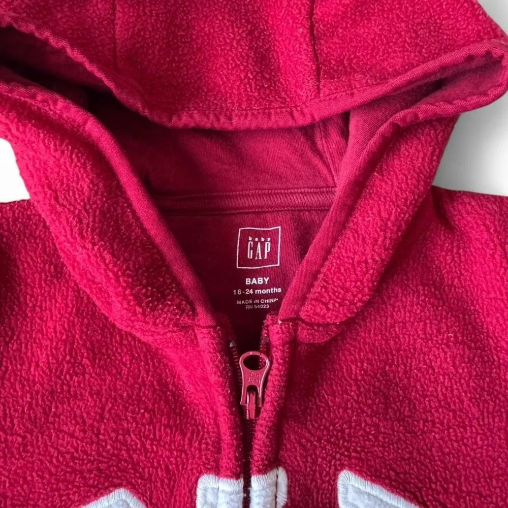 Gap Toddler Fleece Onesie w/ Hood‎